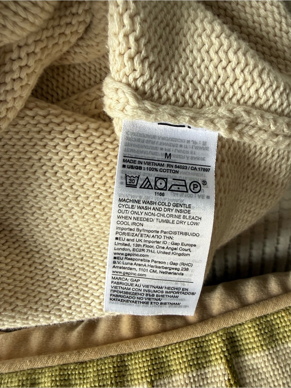 GAP Cream Ribbed Knit Tank - Picture 4 of 4